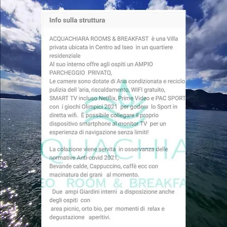 Bed and Breakfast Acquachiara Center With Parking Inside Foresteria